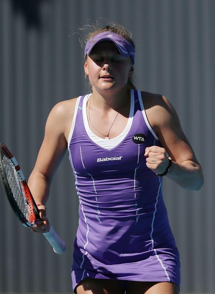 Катерина Козлова на турнире WTA в Хобарте (Австралия)