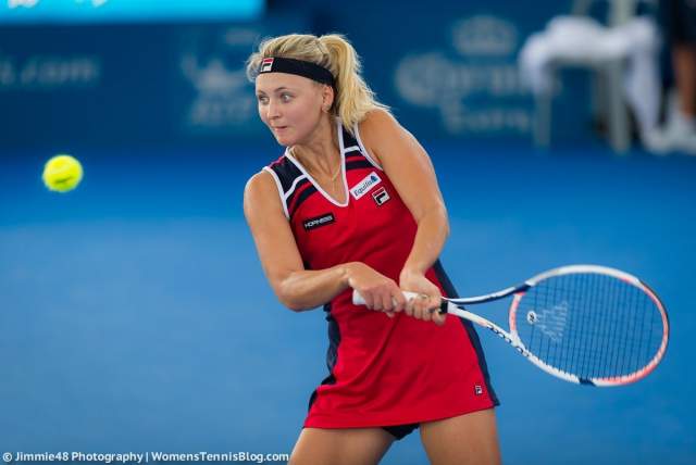 Марина Заневская на турнире WTA Premier в Брисбене (05.01 - 11.01)