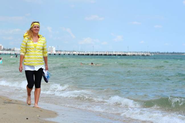 Элина Свитолина приняла участие в фото-сессии на пляже Мельбурна