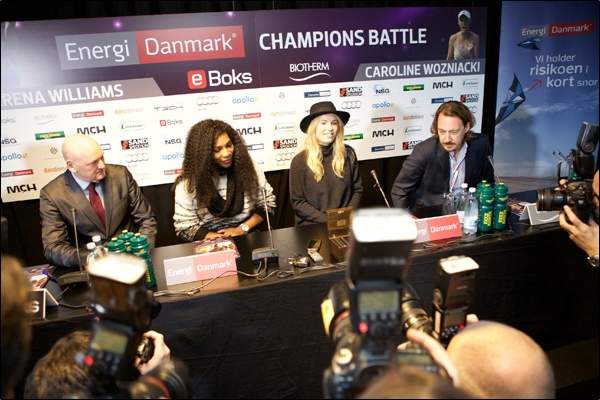Уильямс и Возняцки проведут выставочный матч в Дании (+фото)