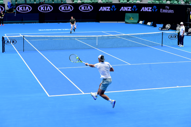 Australian Open. Джокович - Вердаско, Федерер - Хьюитт и Надаль - Маррей на Арене Рода Лейвера (+фото и видео)