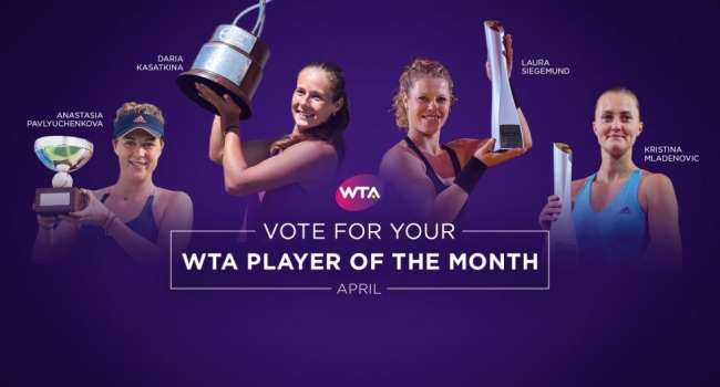 Даяна Ястремская претендует на звание "Прорыв месяца" WTA в апреле