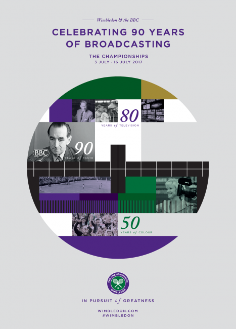 Три годовщины трансляции: организаторы Уимблдона представили официальный постер турнира