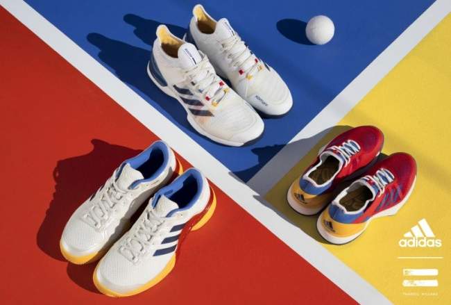 Коллекция "Adidas" в ретро-стиле для Мугурусы, Кербер и Зверева