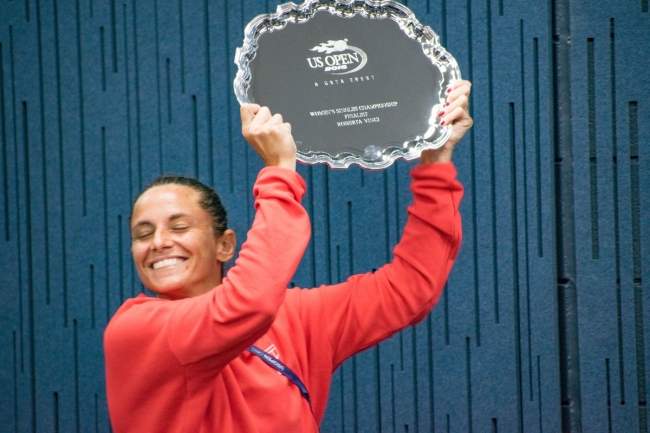 Винчи получила от USTA новый трофей финалистки US Open