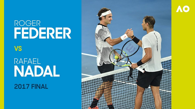 Классика тенниса: Федерер и Надаль в финале Australian Open (ВИДЕО)