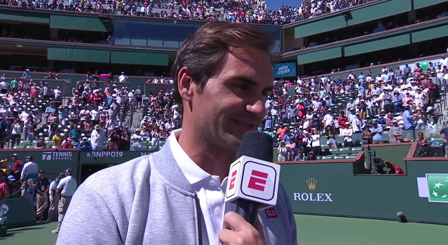Роджер Федерер: "После тренировки я получил сообщение от Надаля, что он не сможет сыграть"