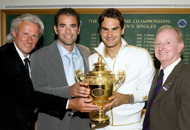 10 лет назад Федерер побил рекорд Сампраса на турнирах Большого Шлема (ВИДЕО)