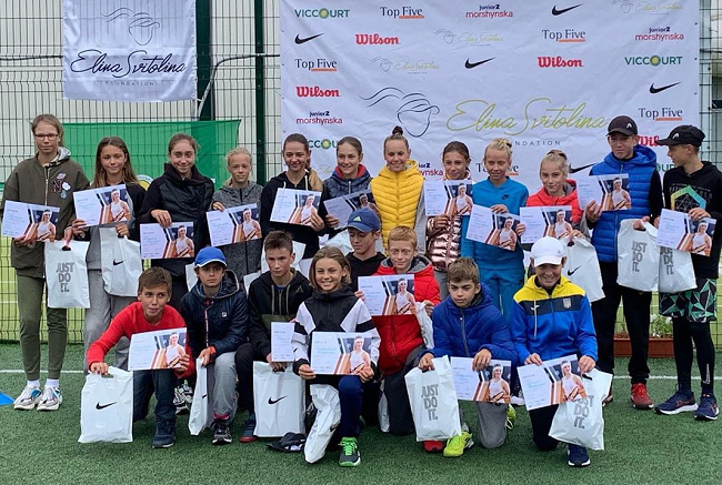 20 юных игроков приняли участие в теннисном лагере Элины Свитолиной