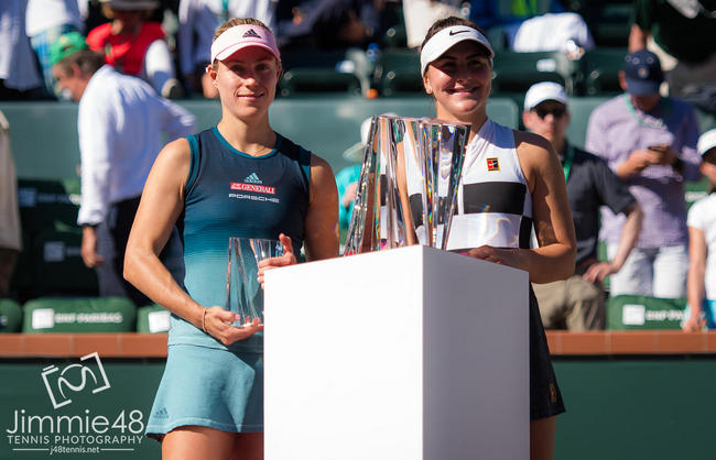 Топ-5 сенсаций сезона в WTA-туре: Андрееску против Кербер на турнире в Индиан-Уэллс