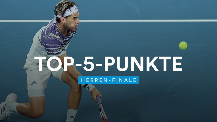 Пятёрка лучших ударов в финале Джоковича против Тима на Australian Open (ВИДЕО)