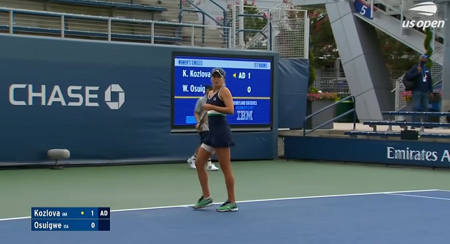Обзор матча Катерина Козлова - Уитни Осигве на US Open (ВИДЕО)