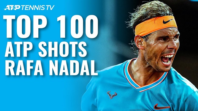 Сто лучших ударов Рафаэля Надаля на турнирах ATP (ВИДЕО)