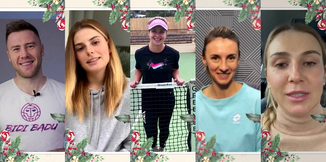 Украинские теннисисты поздравили болельщиков с наступающим Новым годом (ВИДЕО)