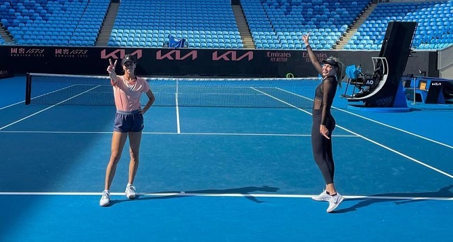 Плишкова, Векич, Зверев и другие теннисисты провели тренировки в Мельбурне