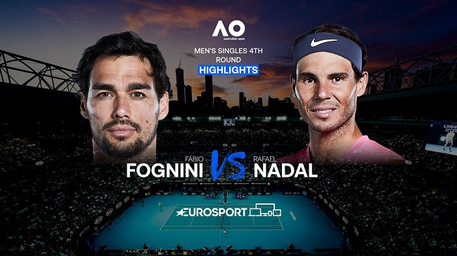 Обзор матча Рафаэль Надаль - Фабио Фоньини на Australian Open (ВИДЕО)