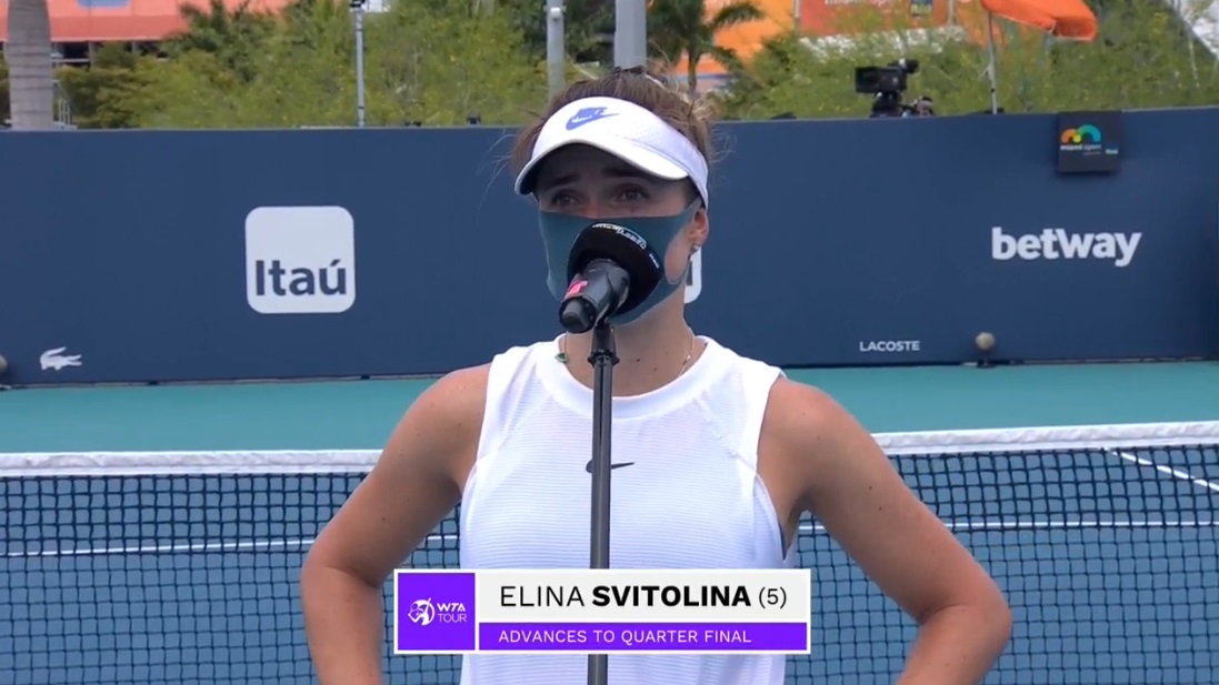 Элина Свитолина: "Надеюсь, что сегодняшняя победа над Квитовой поможет мне в четвертьфинале"