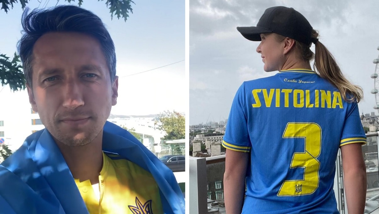 Элина Свитолина и Сергей Стаховский поддержали сборную Украины накануне матча со шведами