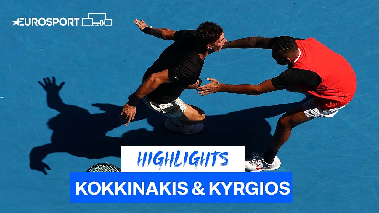 Кириос и Коккинакис обыграли третьих сеяных на пути в финал Australian Open (ВИДЕО)