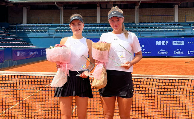 Загреб. Завацкая впервые в карьере выиграла парный титул ITF