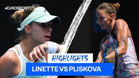 Обзор матча Магда Линетт - Каролина Плишкова на Australian Open (ВИДЕО)