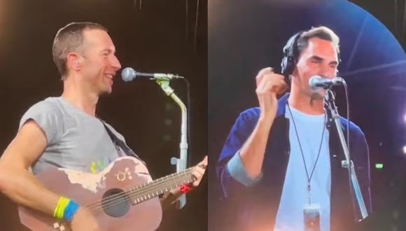 Роджер Федерер спел вместе с Coldplay на концерте в Цюрихе (ВИДЕО)