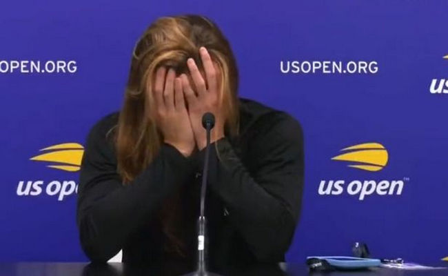 Восьмая ракетка мира расплакалась на пресс-конференции после поражения в первом круге US Open