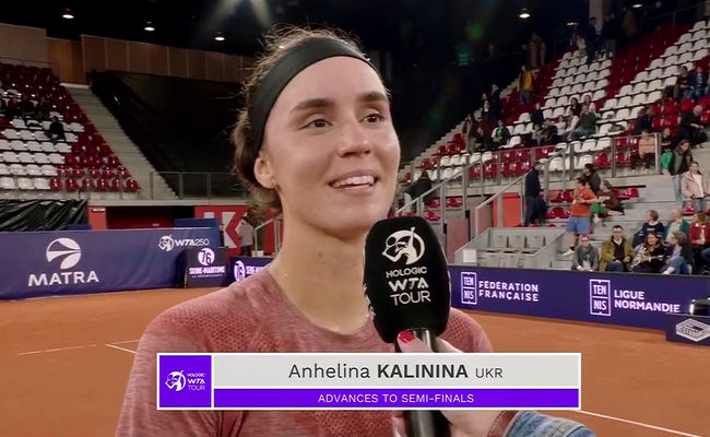Ангелина Калинина - после выхода в полуфинал в Руане: "Как я оцениваю свою форму? Не думаю, что мой тренер доволен"