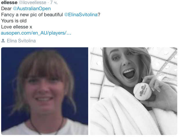 Спонсоры Свитолиной просят заменить ее фото в игровом профайле Australian Open