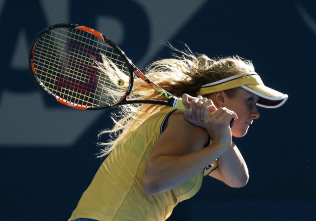 Элина Свитолина в матче против Анжелик Кербер на турнире WTA Premier в Брисбене