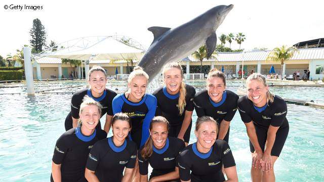 Элина Свитолина провела день в дельфинарии Майами