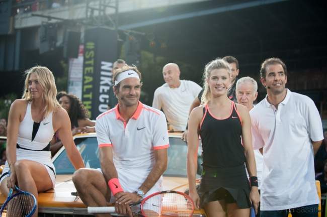 Федерер, Уильямс, Шарапова, Надаль и легенды тенниса сыграли на улицах Нью-Йорка (+фото и видео)