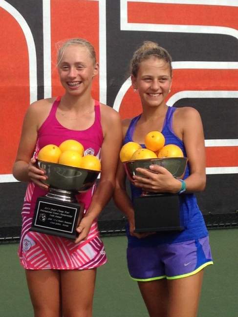 Марта Костюк и Дарья Лопатецкая победительницы Junior Orange Bowl