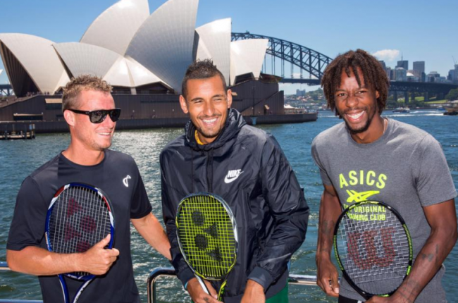 Надаль, Хьюитт, Кириос, Монфис сыграли вместе на "Fast4 Tennis" (ВИДЕО)