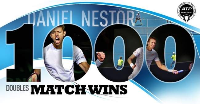 1000 побед: невероятный рекорд Даниэля Нестора в парном теннисе (+видео)