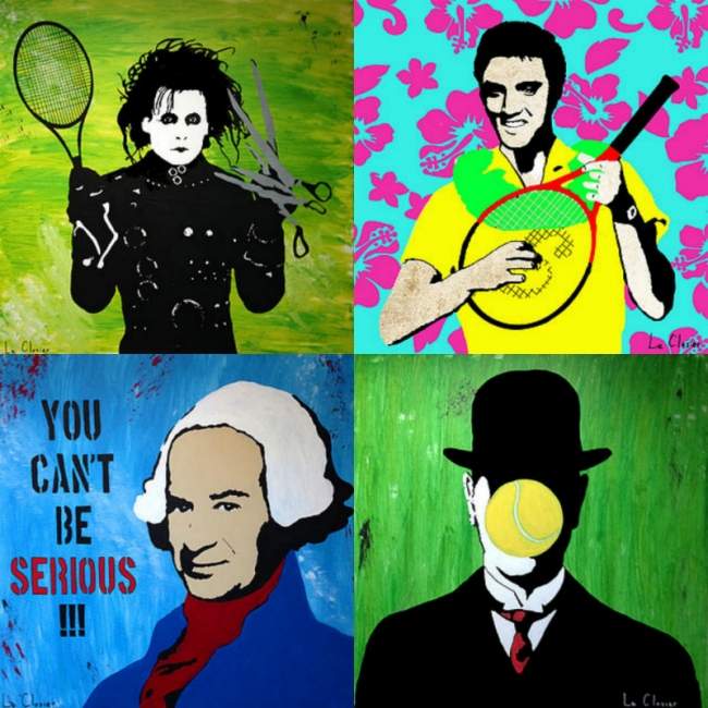 Le Closier: "Теннисисты - герои нашего времени, поэтому я рисую их портреты" (+фото)