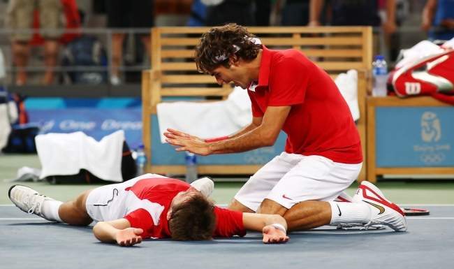 Олимпийский четверг: неожиданное "золото" Федерера и Вавринки (+фото и видео)