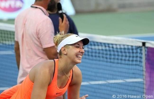 Гонолулу. Дебютная победа на уровне WTA для Суон, Лисицки - в четвертьфинале