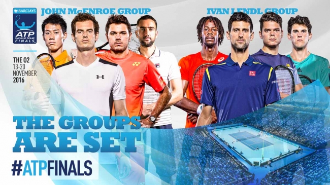 ATP Finals. Маррей в одной группе с Вавринкой, Джокович и Тим откроют соревнования