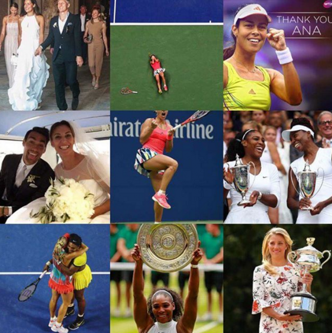 Свадьба Иванович и Швайнштайгера - самый популярный пост года от WTA