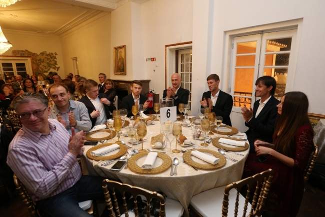 Сборная Украины на официальном ужине перед матчем с Португалией