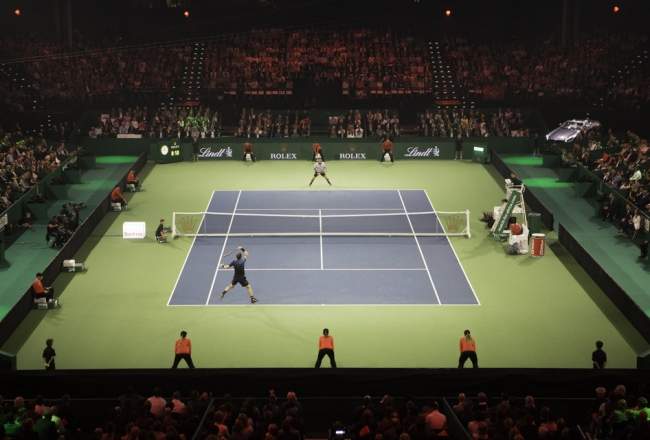 Федерер и Маррей заработали 1,4 миллиона франков в рамках выставочного матча