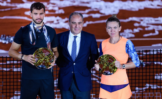 Халеп и Димитров выиграли выставочный турнир в Мадриде