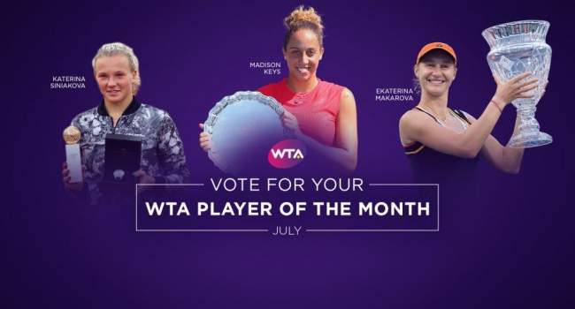 Беллис и Андрееску могут стать "Прорывом месяца", Синякова и Кис - в голосовании за звание лучшей теннисистки июля