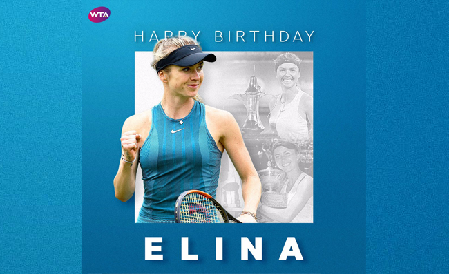 "С Днём рождения, Элина!": видео-открытка для Свитолиной от WTA