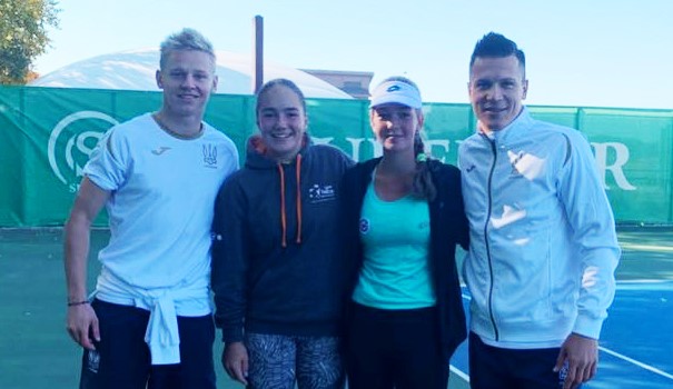 Украинские теннисистки встретились с Коноплянкой и Зинченко
