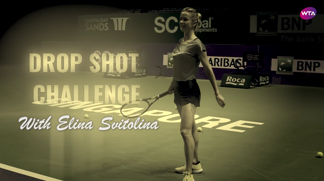 Свитолина исполняет укороченные удары в конкурсе от WTA (ВИДЕО)