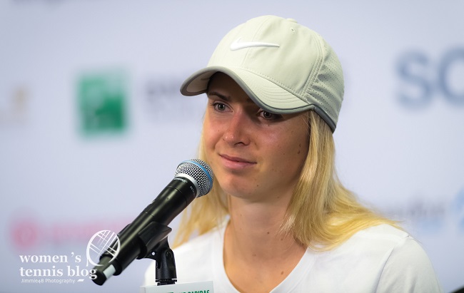 Элина Свитолина: "Я показала, что могу играть в отличный теннис на главных кортах"