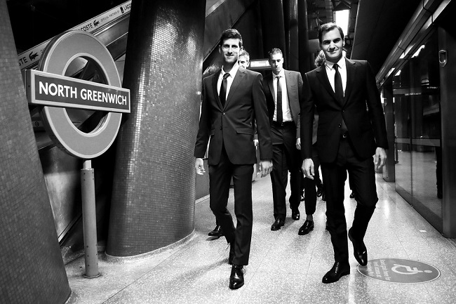 Топ-теннисисты покатались на лондонском метро накануне Итогового турнира (ВИДЕО)