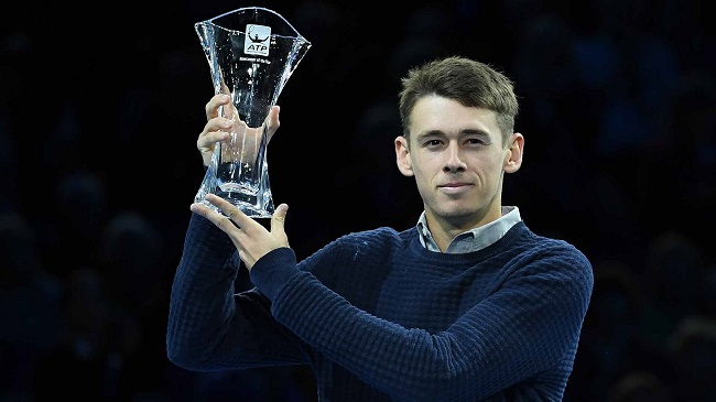 Де Минор получил награду "Новичок года" в ATP